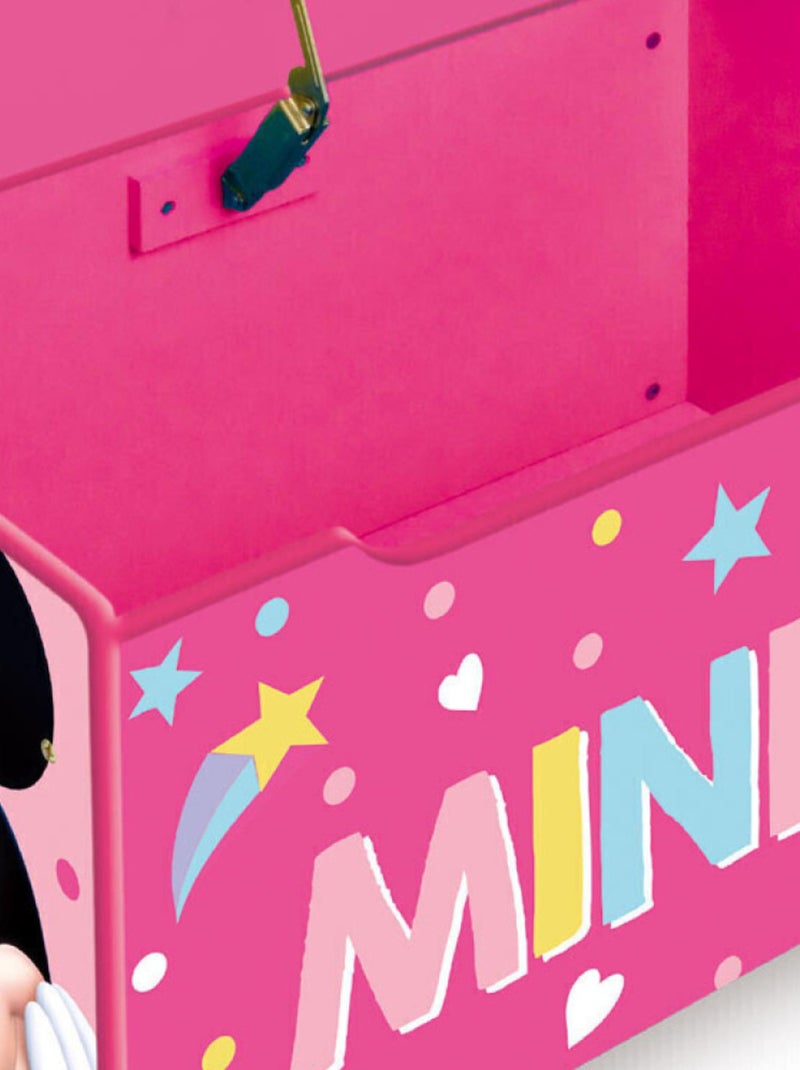 Coffre à Jouets en Bois Disney Minnie Rose - Kiabi