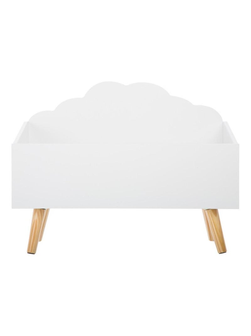 Coffre à jouets en bois "Nuage" Atmosphera Blanc - Kiabi