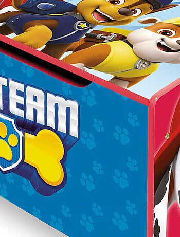 Coffre à Jouets en Bois Pat Patrouille -One Team-