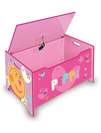 Coffre à Jouets en Bois Peppa Pig