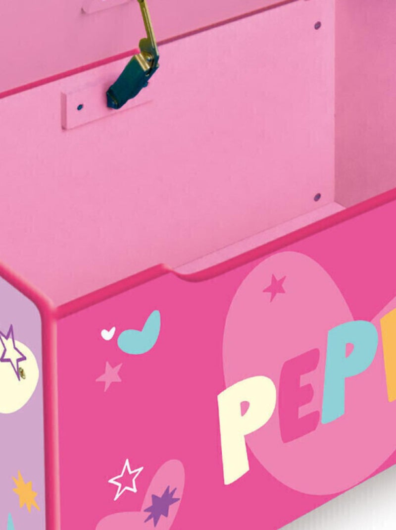 Coffre à Jouets en Bois Peppa Pig Rose - Kiabi
