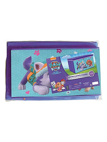 Coffre à jouets en tissu Pat Patrouille Stella et Everst