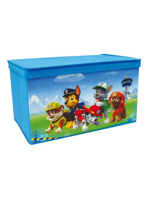 Coffre à jouets en tissu Pliable Pat'Patrouille bleu - Kiabi