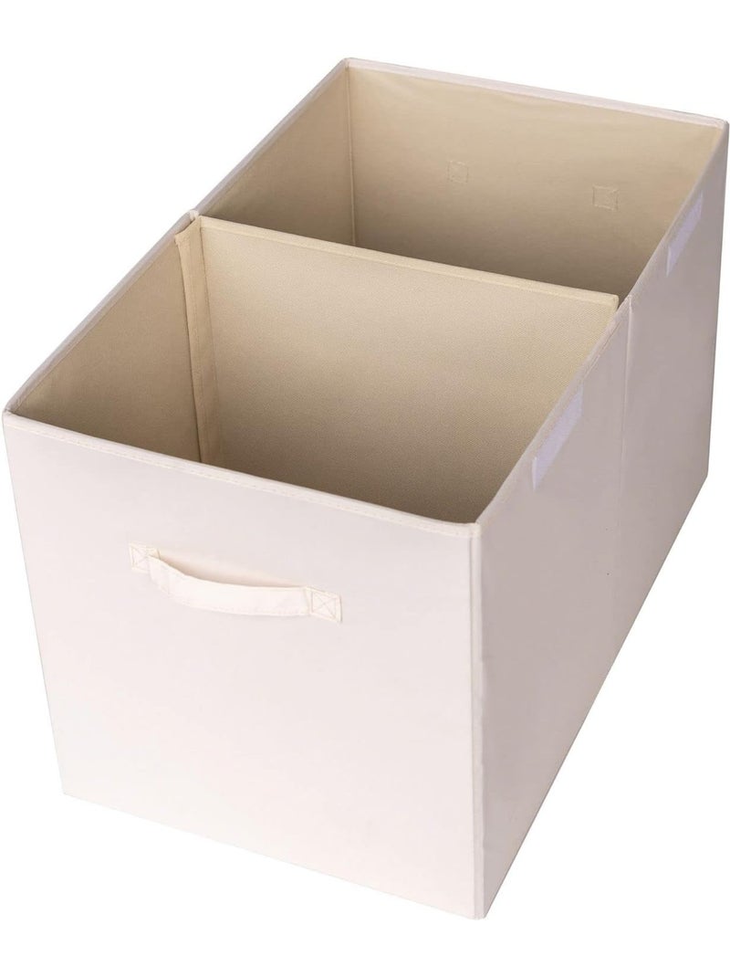 Coffre à jouets en tissu recyclé Beige - Kiabi