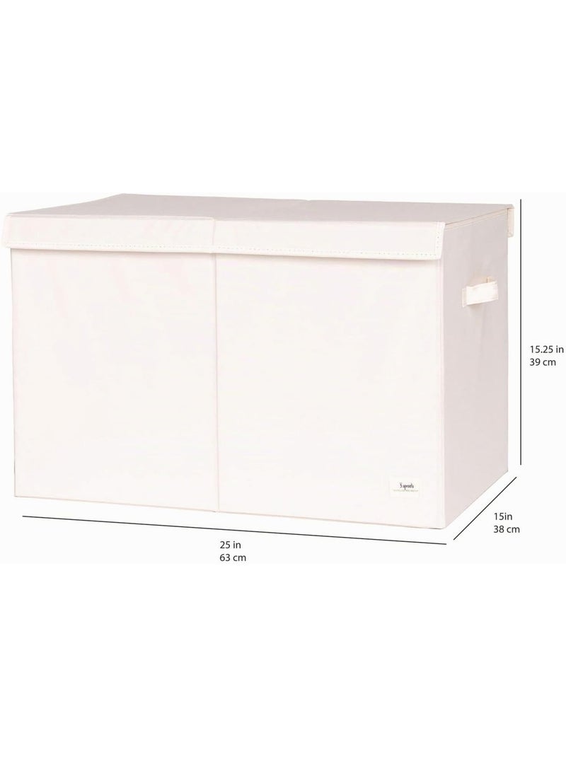 Coffre à jouets en tissu recyclé Beige - Kiabi