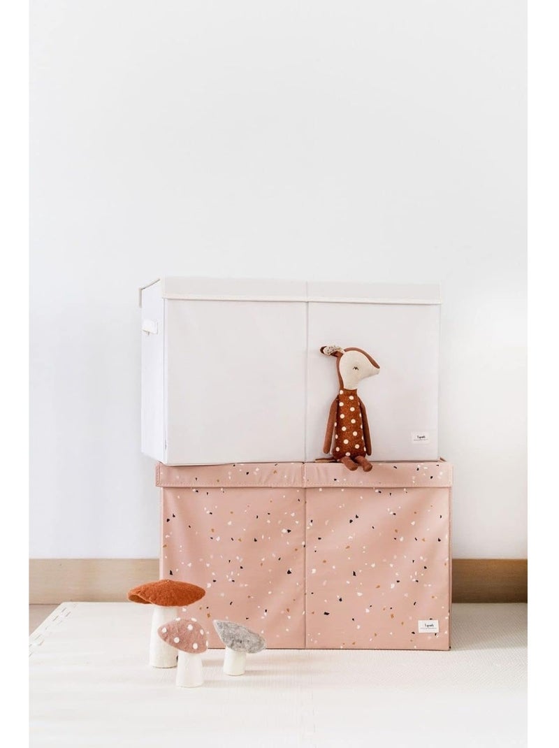 Coffre à jouets en tissu recyclé Beige - Kiabi