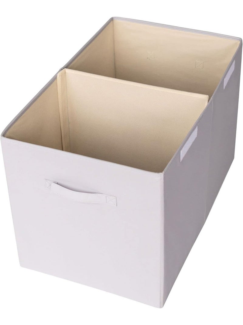 Coffre à jouets en tissu recyclé Gris - Kiabi