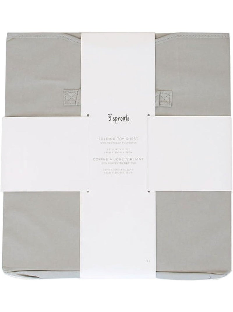 Coffre à jouets en tissu recyclé Gris - Kiabi