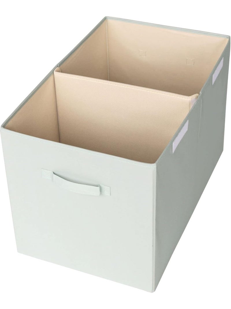 Coffre à jouets en tissu recyclé Vert - Kiabi