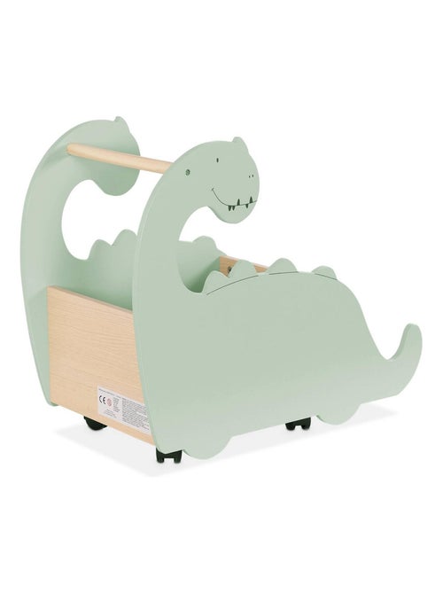 Coffre à jouets enfant avec roulettes forme dinosaure Brachi - Kiabi