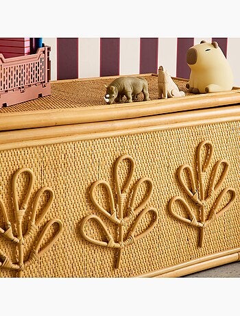 Coffre à jouets enfant bohème en rotin arlo