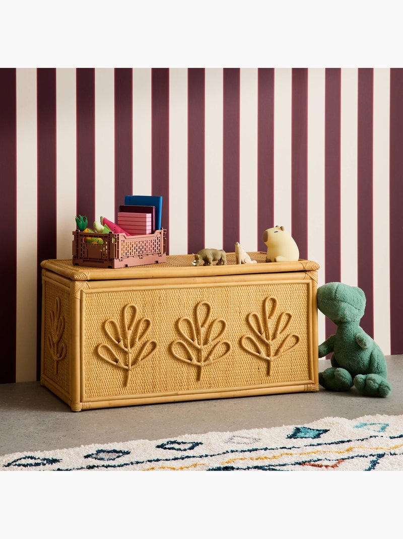Coffre à jouets enfant bohème en rotin arlo Bois naturel - Kiabi