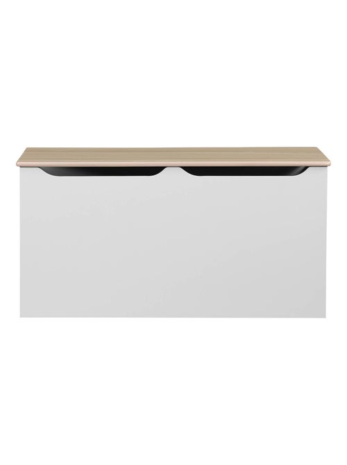 Coffre à jouets enfant couvercle rabattable poignées latérales Tobias - Kiabi