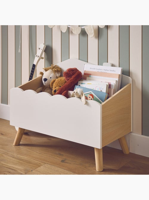 Coffre à jouets enfant décor bois Azur - Kiabi Coffre à jouets enfant décor bois Azur - Kiabi