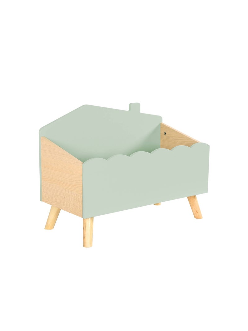 Coffre à jouets enfant effet bois Azur Vert - Kiabi