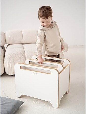 Coffre à jouets et livres sur roulettes big-box
