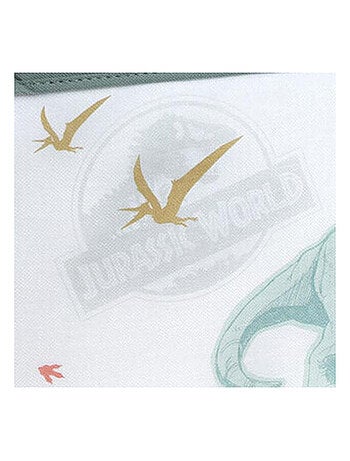Coffre à jouets Jurassic world vert, en tissus pliable pour enfant