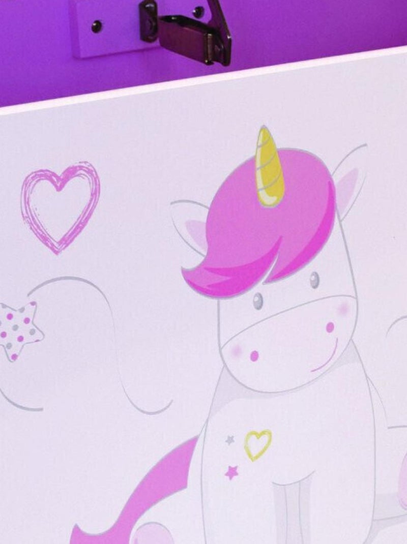 Coffre à jouets Licorne Rose - Kiabi