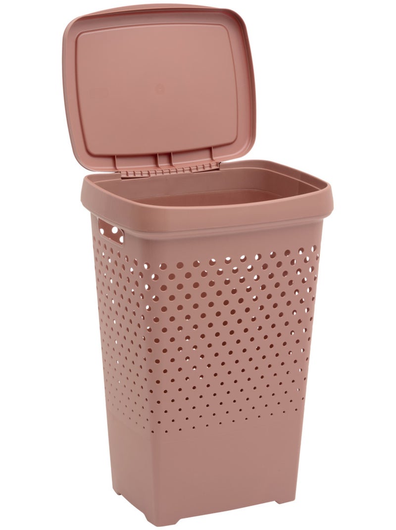 Coffre à linge rectangulaire Terracotta - Kiabi