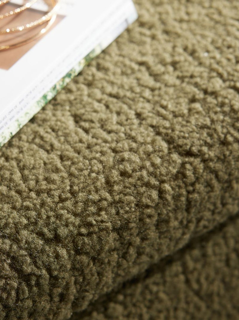 Coffre banc en maille bouclette Kaki - Kiabi