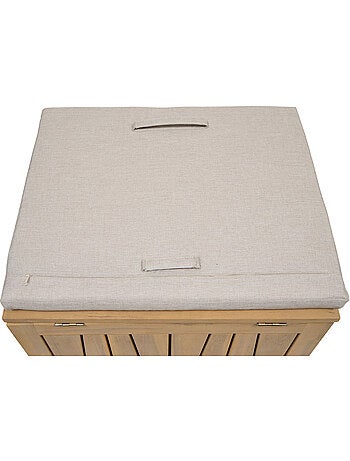 Coffre de rangement 100L avec assise en acacia LODGIA