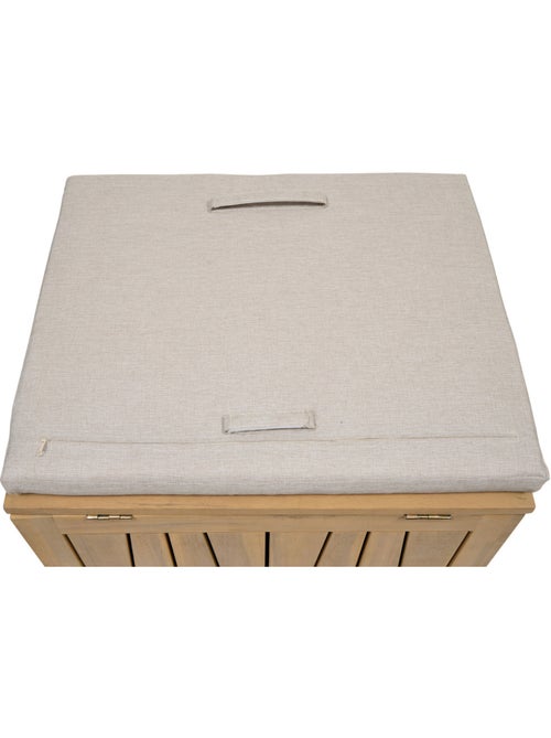 Coffre de rangement 100L avec assise en acacia LODGIA - Kiabi