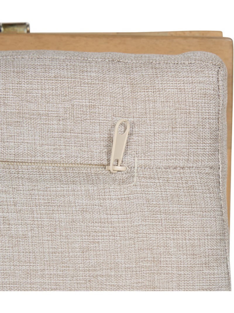 Coffre de rangement 100L avec assise en acacia LODGIA Beige - Kiabi