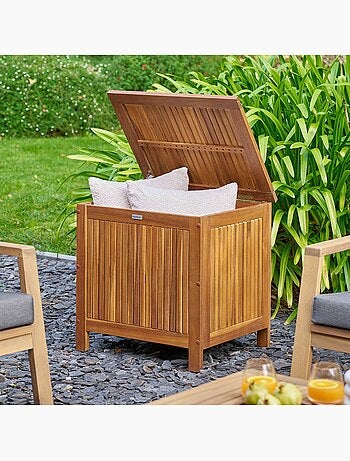Coffre de rangement 100L en acacia