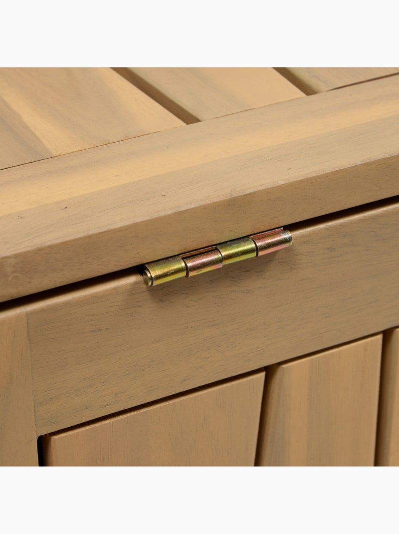 Coffre de rangement 165L en acacia LODGIA Beige - Kiabi