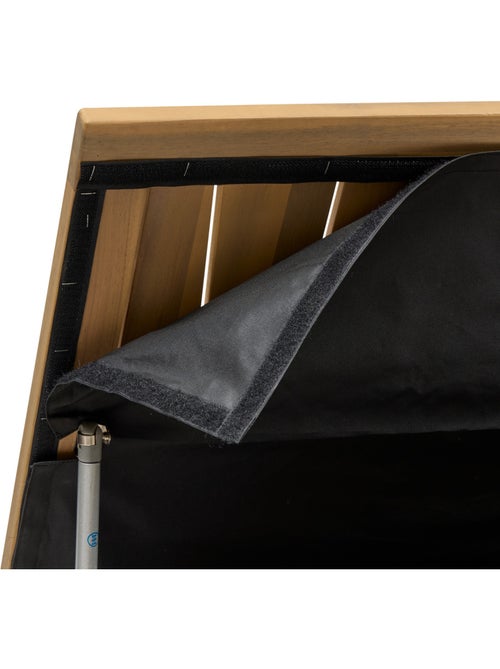 Coffre de rangement 165L en acacia LODGIA - Kiabi