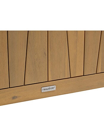 Coffre de rangement 210L avec assise Lodgia beige acacia