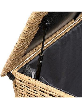 Coffre de rangement 300L en résine tressée BAYANA