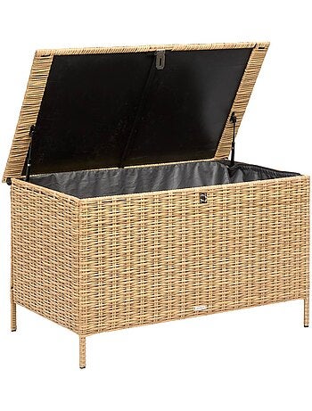 Coffre de rangement 300L en résine tressée BAYANA