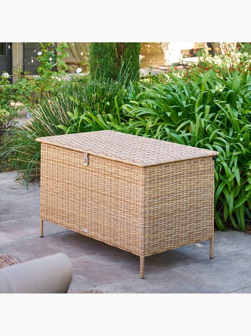 Coffre de rangement 300L en résine tressée BAYANA - Kiabi