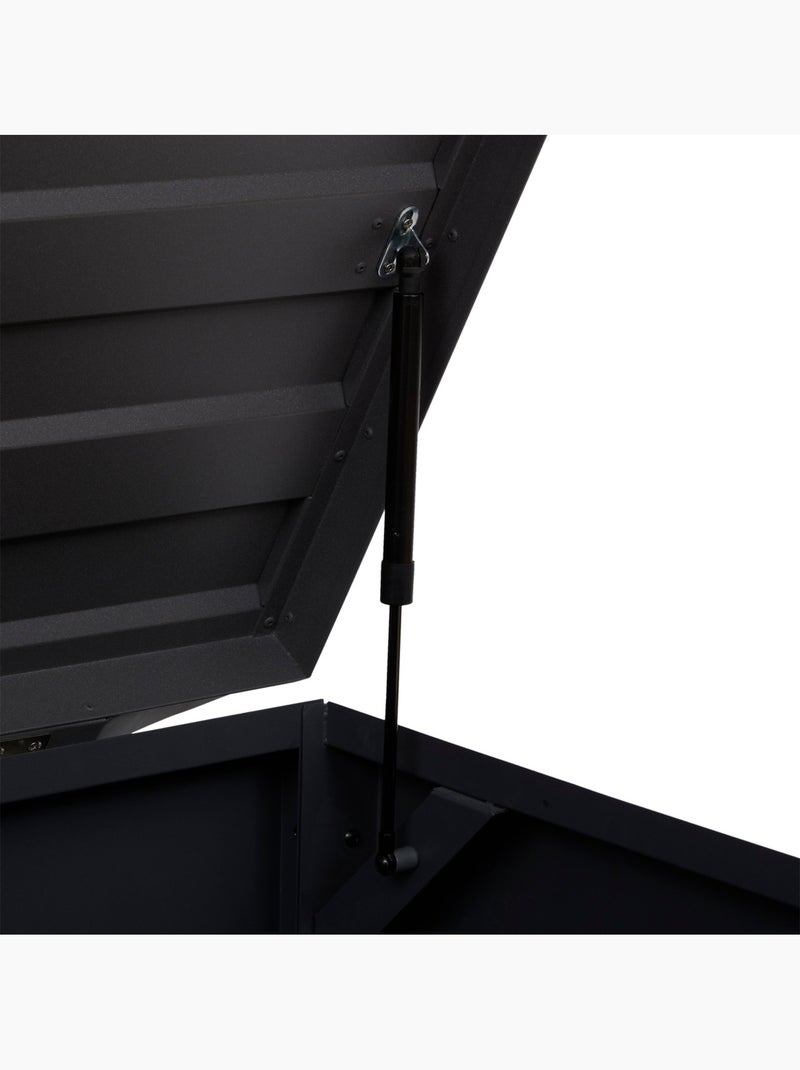 Coffre de rangement 450L en aluminium à roulettes ALUMIA gris anthracite - Kiabi
