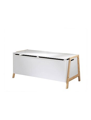 Coffre de rangement avec 2 compartiments pour enfant L99 cm - LEON