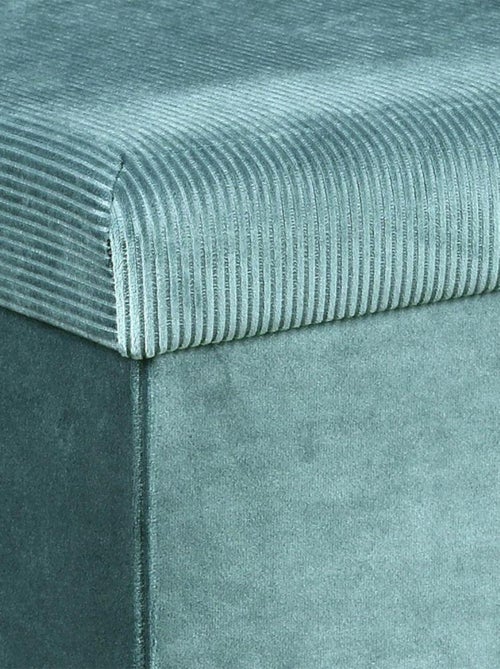Coffre de rangement banc pliable velours côtelé - Kiabi