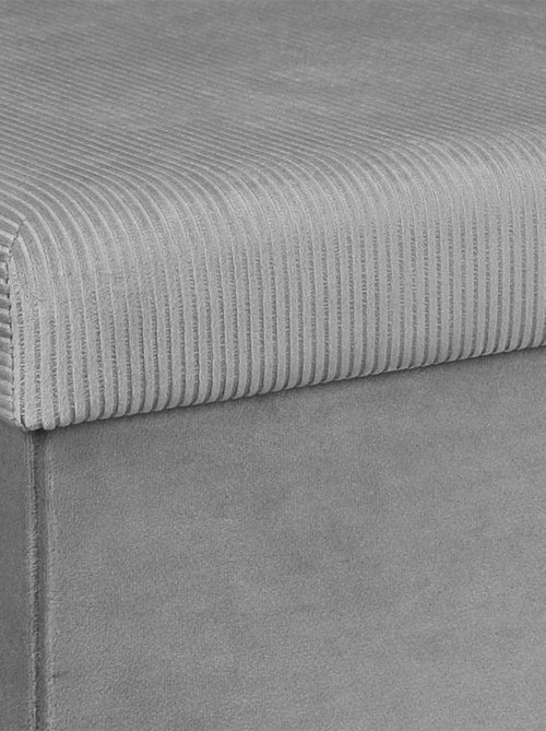 Coffre de rangement banc pliable velours côtelé - Kiabi Coffre de rangement banc pliable velours côtelé - Kiabi
