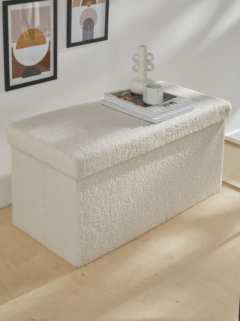 Coffre de rangement blanc - Kiabi