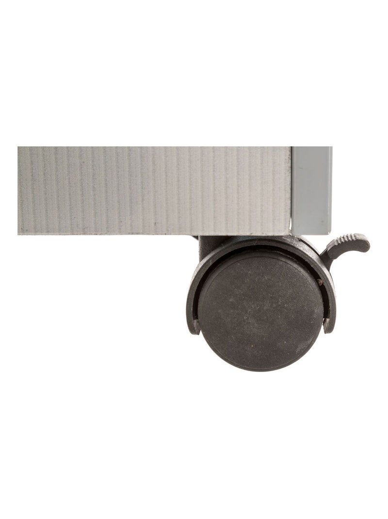 Coffre de rangement enfant à roulettes avec inscription Gris - Kiabi