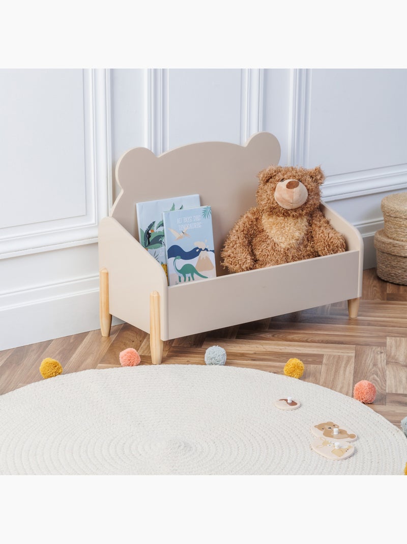 Coffre de rangement enfant douceur Beige - Kiabi