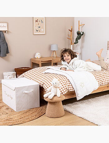 Coffre de rangement enfant en bouclette YUMA