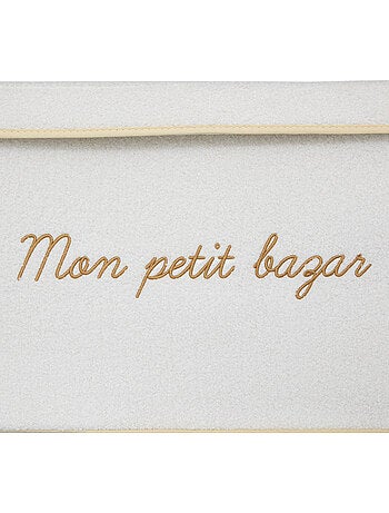 Coffre de rangement enfant en bouclette YUMA