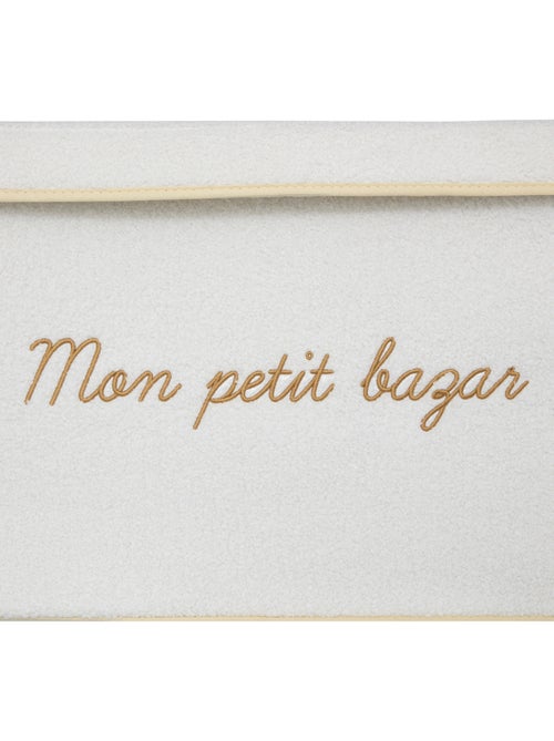Coffre de rangement enfant en bouclette YUMA - Kiabi Coffre de rangement enfant en bouclette YUMA - Kiabi