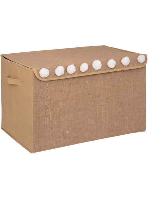 Coffre de rangement enfant pliable en jute YUKI - Kiabi