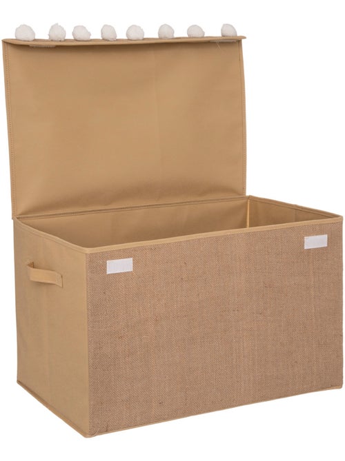 Coffre de rangement enfant pliable en jute YUKI - Kiabi