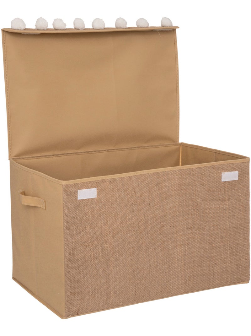 Coffre de rangement enfant pliable en jute YUKI Marron - Kiabi