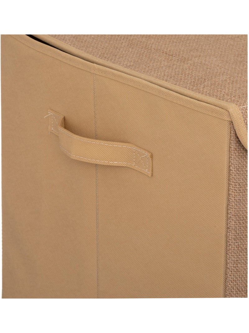 Coffre de rangement enfant pliable en jute YUKI Marron - Kiabi