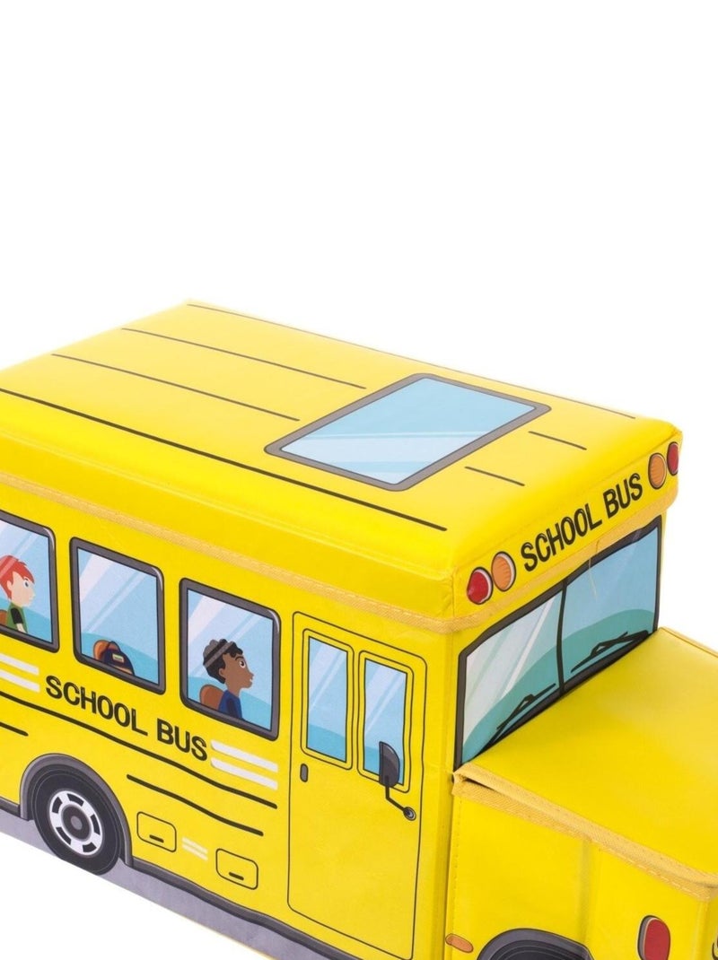 coffre de rangement et banc bus scolaire Jaune - Kiabi