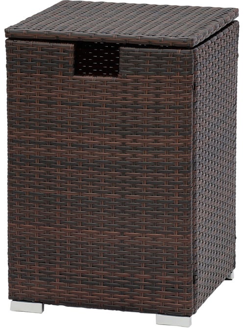 Coffre de rangement pour brasero en rotin, 60cm - Kiabi
